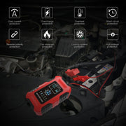 FOXSUR 10A 12V 7-segment Motorcycle / Car Smart Battery Charger, Plug Type:EU Plug(Red)