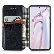 For Blackview A100 Cubic Grid Pressed Horizontal Flip Magnetic PU Leather Case with Holder & Card Slots & Wallet(Black)