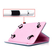For 10 inch Tablet Varnish Glitter Powder Horizontal Flip Leather Case with Holder & Card Slot(Black)