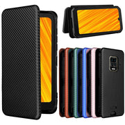 For Doogee S59 / S59 Pro Carbon Fiber Texture Horizontal Flip TPU + PC + PU Leather Case with Card Slot(Black)