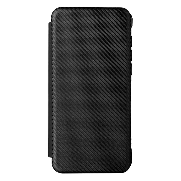 For Doogee S86 / S86 Pro Carbon Fiber Texture Horizontal Flip TPU + PC + PU Leather Case with Card Slot(Black)