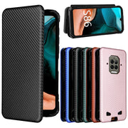 For Doogee S86 / S86 Pro Carbon Fiber Texture Horizontal Flip TPU + PC + PU Leather Case with Card Slot(Black)