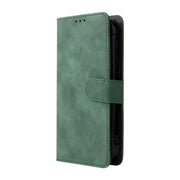 For Doogee S59 / S59 Pro Solid Color Skin Feel Magnetic Buckle Horizontal Flip Calf Texture PU Leather Case with Holder & Card Slots & Wallet(Green)