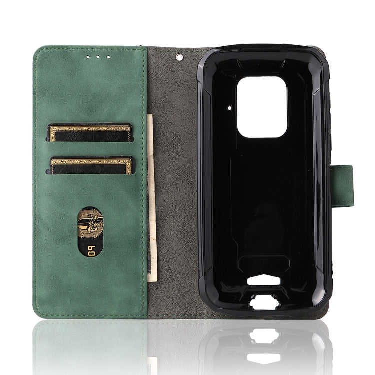 For Doogee S59 / S59 Pro Solid Color Skin Feel Magnetic Buckle Horizontal Flip Calf Texture PU Leather Case with Holder & Card Slots & Wallet(Green)