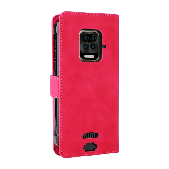 For Doogee S59 / S59 Pro Solid Color Skin Feel Magnetic Buckle Horizontal Flip Calf Texture PU Leather Case with Holder & Card Slots & Wallet(Rose Red)