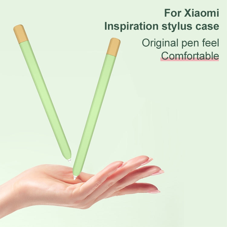 For Xiaomi Inspired Stylus Pen Contrast Color Protective Case(Purple Pink)