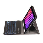 A06BS Ultra-thin Backlight Bluetooth Keyboard Leather Tablet Case with Holder & Pen Slot For iPad mini 6 / mini 7(Black)