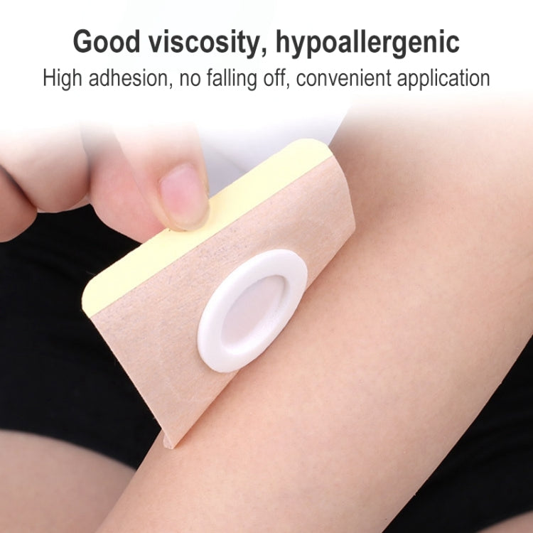 100 PCS 042 Spunlace Non-woven Stickers Anti-osmosis Three-volt Belly Button Plaster, Size:5x5x1.5cm(Square)