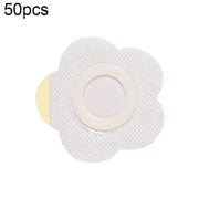 50pcs 043 Non-woven Stickers Wound Anti-seepage Three-volt Medicinal Patch, Size:7x7x3cm (Plum Shape)