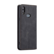 For Galaxy A10s CaseMe-013 Multifunctional Horizontal Flip Leather Case with Card Slot & Holder & Wallet(Black)
