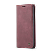 For Galaxy A10s CaseMe-013 Multifunctional Horizontal Flip Leather Case with Card Slot & Holder & Wallet(Wine Red)