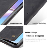For Galaxy A20s CaseMe-013 Multifunctional Horizontal Flip Leather Case with Card Slot & Holder & Wallet(Black)