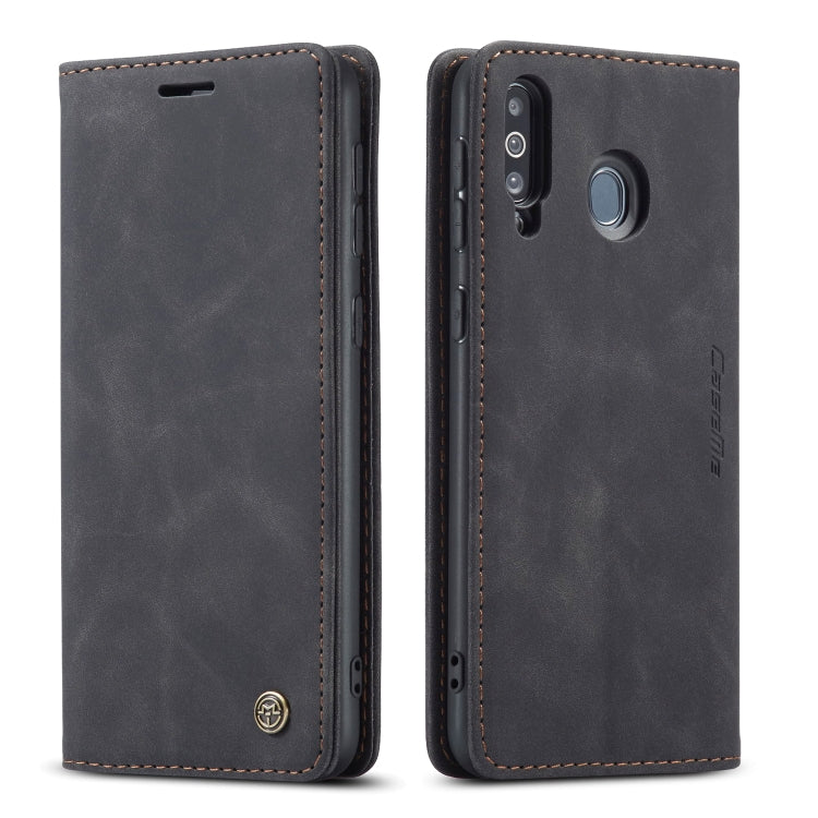 For Galaxy A40s / M30 CaseMe-013 Multifunctional Horizontal Flip Leather Case with Card Slot & Holder & Wallet(Black)