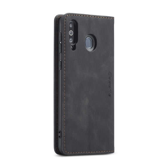 For Galaxy A40s / M30 CaseMe-013 Multifunctional Horizontal Flip Leather Case with Card Slot & Holder & Wallet(Black)