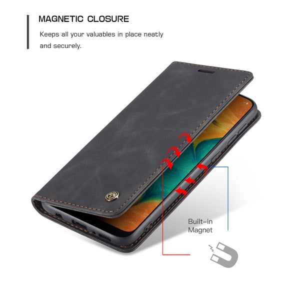 For Galaxy A40s / M30 CaseMe-013 Multifunctional Horizontal Flip Leather Case with Card Slot & Holder & Wallet(Black)