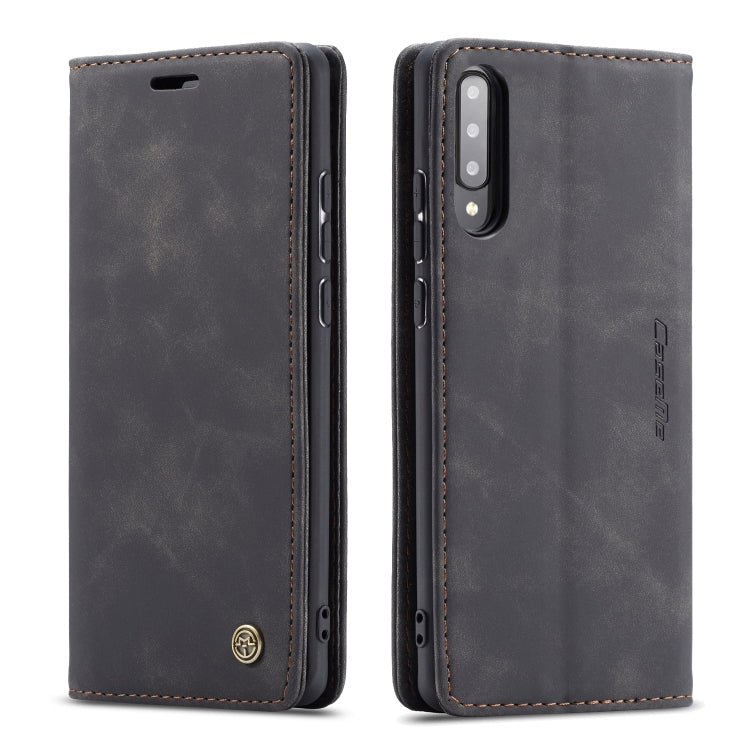For Galaxy A70s CaseMe-013 Multifunctional Horizontal Flip Leather Case with Card Slot & Holder & Wallet(Black)