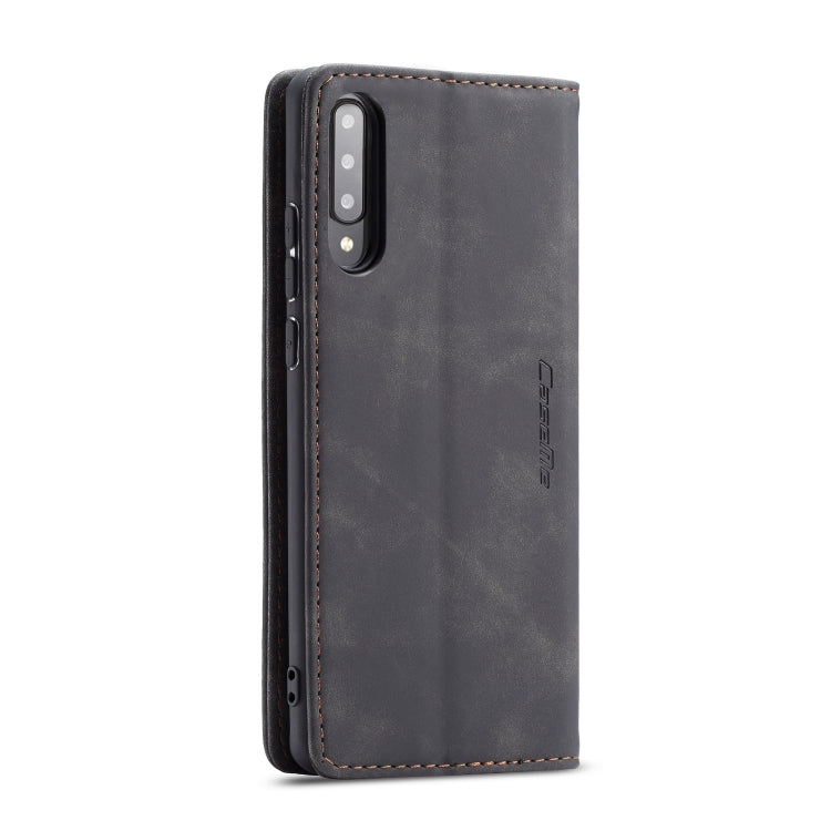 For Galaxy A70s CaseMe-013 Multifunctional Horizontal Flip Leather Case with Card Slot & Holder & Wallet(Black)