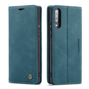 For Galaxy A70s CaseMe-013 Multifunctional Horizontal Flip Leather Case with Card Slot & Holder & Wallet(Blue)