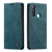 For Xiaomi Redmi Note 8 CaseMe-013 Multifunctional Horizontal Flip Leather Case with Card Slot & Holder & Wallet(Blue)