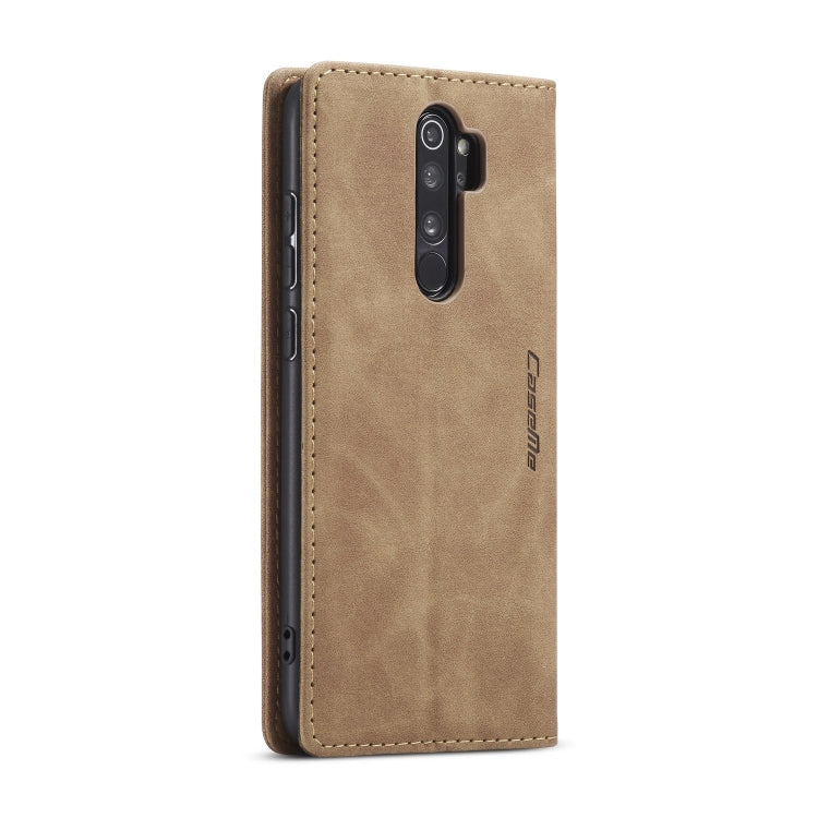 For Xiaomi Redmi Note 8 Pro CaseMe-013 Multifunctional Horizontal Flip Leather Case with Card Slot & Holder & Wallet(Brown)