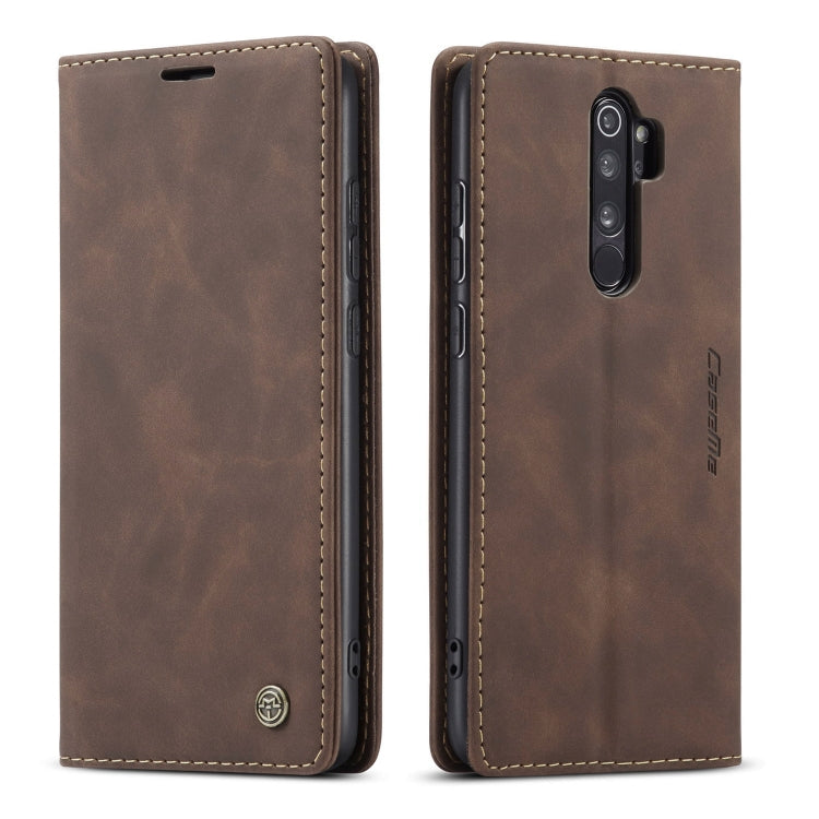 For Xiaomi Redmi Note 8 Pro CaseMe-013 Multifunctional Horizontal Flip Leather Case with Card Slot & Holder & Wallet(Coffee)
