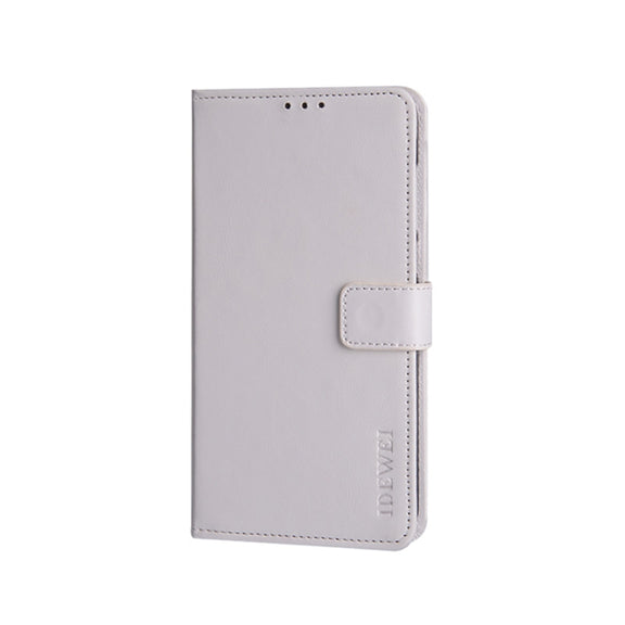 For U-MAGIC 30e idewei Crazy Horse Texture Horizontal Flip Leather Case with Holder & Card Slots & Wallet(White)