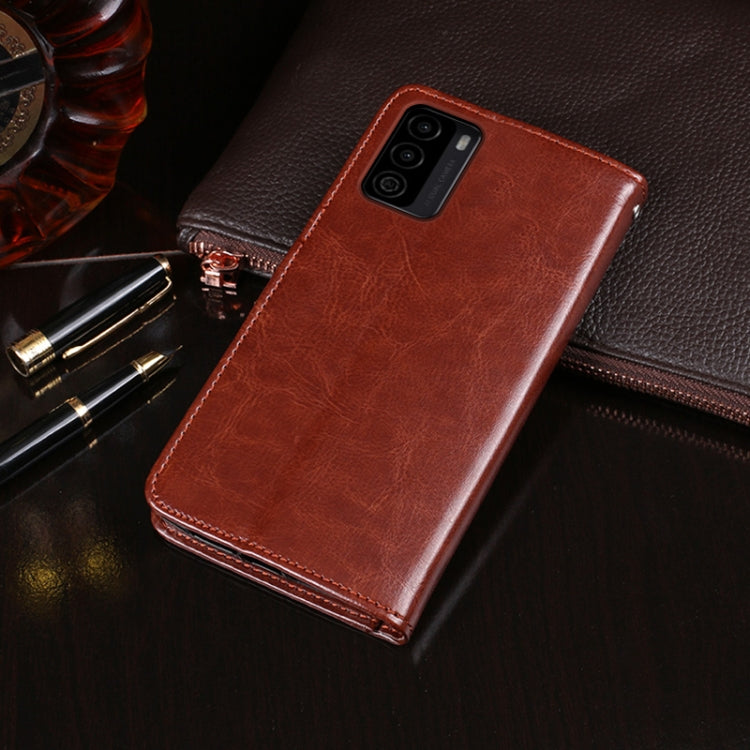 For U-MAGIC 30e idewei Crazy Horse Texture Horizontal Flip Leather Case with Holder & Card Slots & Wallet(White)