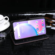 For UMIDIGI A11 Pro Max idewei Crocodile Texture Horizontal Flip Leather Case with Holder & Card Slots & Wallet(Black)