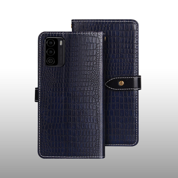 For U-MAGIC 30e idewei Crocodile Texture Horizontal Flip Leather Case with Holder & Card Slots & Wallet(Black)