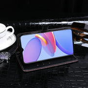 For U-MAGIC 30e idewei Crocodile Texture Horizontal Flip Leather Case with Holder & Card Slots & Wallet(Dark Blue)