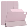 For iPad mini 2024 / mini 6 Horizontal Flip Ultra-thin Fixed Buckle Magnetic PU Tablet Case With Three-folding Holder & Sleep / Wake-up Function(Pink) - free shipping - PMC TechLife - Order now!