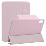 For iPad mini 2024 / mini 6 Horizontal Flip Ultra-thin Fixed Buckle Magnetic PU Tablet Case With Three-folding Holder & Sleep / Wake-up Function(Pink)