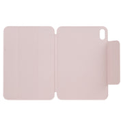 For iPad mini 2024 / mini 6 Horizontal Flip Ultra-thin Fixed Buckle Magnetic PU Tablet Case With Three-folding Holder & Sleep / Wake-up Function(Pink)