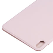For iPad mini 2024 / mini 6 Horizontal Flip Ultra-thin Fixed Buckle Magnetic PU Tablet Case With Three-folding Holder & Sleep / Wake-up Function(Pink)