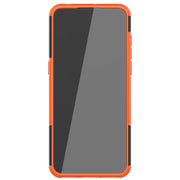 For Alcatel 3L (2021) Tire Texture Shockproof TPU+PC Protective Case with Holder(Orange)