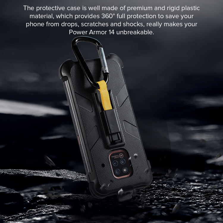 For Ulefone Power Armor 14 Ulefone Multifunctional TPU + PC Protective Case with Back Clip & Carabiner