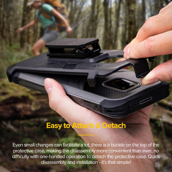 For Ulefone Power Armor 14 Ulefone Multifunctional TPU + PC Protective Case with Back Clip & Carabiner