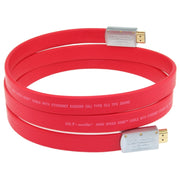 ULT-unite 4K Ultra HD Gold-plated HDMI to HDMI Flat Cable, Cable Length:17m(Red)