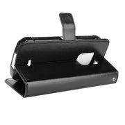 For Doogee S59 / S59 Pro Crazy Horse Texture Horizontal Flip Leather Case with Holder & Card Slots & Lanyard(Black)