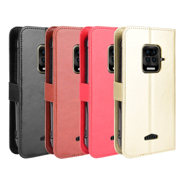 For Doogee S59 / S59 Pro Crazy Horse Texture Horizontal Flip Leather Case with Holder & Card Slots & Lanyard(Black)