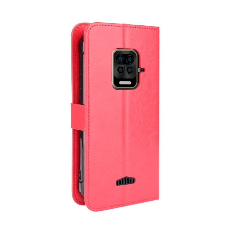 For Doogee S59 / S59 Pro Crazy Horse Texture Horizontal Flip Leather Case with Holder & Card Slots & Lanyard(Red)