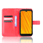 For Doogee S59 / S59 Pro Crazy Horse Texture Horizontal Flip Leather Case with Holder & Card Slots & Lanyard(Red)