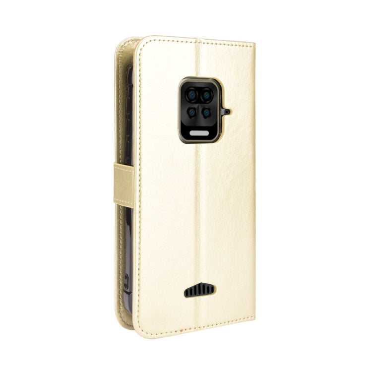 For Doogee S59 / S59 Pro Crazy Horse Texture Horizontal Flip Leather Case with Holder & Card Slots & Lanyard(Gold)