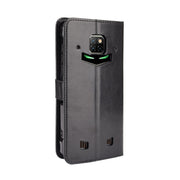For Doogee S88 Plus / S88 Pro Crazy Horse Texture Horizontal Flip Leather Case with Holder & Card Slots & Lanyard(Black)