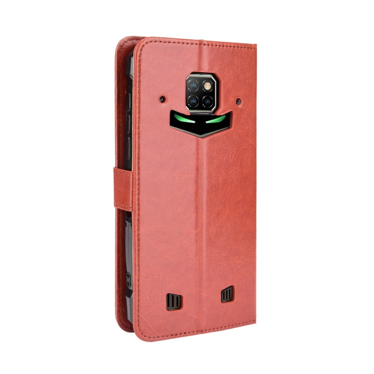 For Doogee S88 Plus / S88 Pro Crazy Horse Texture Horizontal Flip Leather Case with Holder & Card Slots & Lanyard(Brown)