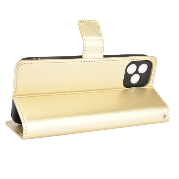 For Blackview Oscal C20 Crazy Horse Texture Horizontal Flip Leather Case with Holder & Card Slots & Lanyard(Gold)