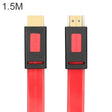 ULT-unite 4K Ultra HD Gold-plated HDMI to HDMI Flat Cable, Cable Length:1.5m(Transparent Red) - Cable by ult-unite | Online Shopping South Africa | PMC TechLife | Buy Now Pay Later Mobicred