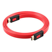 ULT-unite 4K Ultra HD Gold-plated HDMI to HDMI Flat Cable, Cable Length:2m(Transparent Red)