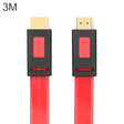 ULT-unite 4K Ultra HD Gold-plated HDMI to HDMI Flat Cable, Cable Length:3m(Transparent Red) - Cable by ult-unite | Online Shopping South Africa | PMC TechLife | Buy Now Pay Later Mobicred