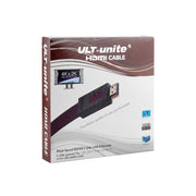 ULT-unite 4K Ultra HD Gold-plated HDMI to HDMI Flat Cable, Cable Length:3m(Transparent Red)